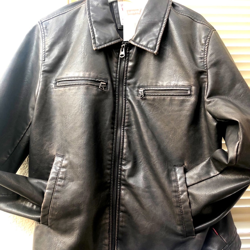 Levi’s Brown Motorcycle Jacket LARGE NEW